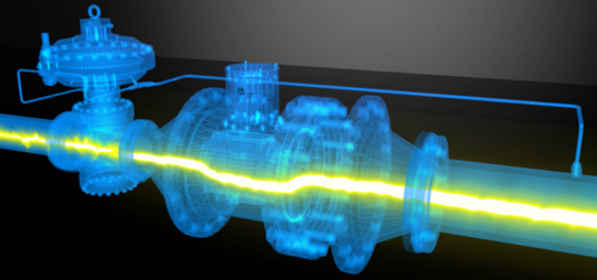 Schematic illustration of the gas expansion turbine